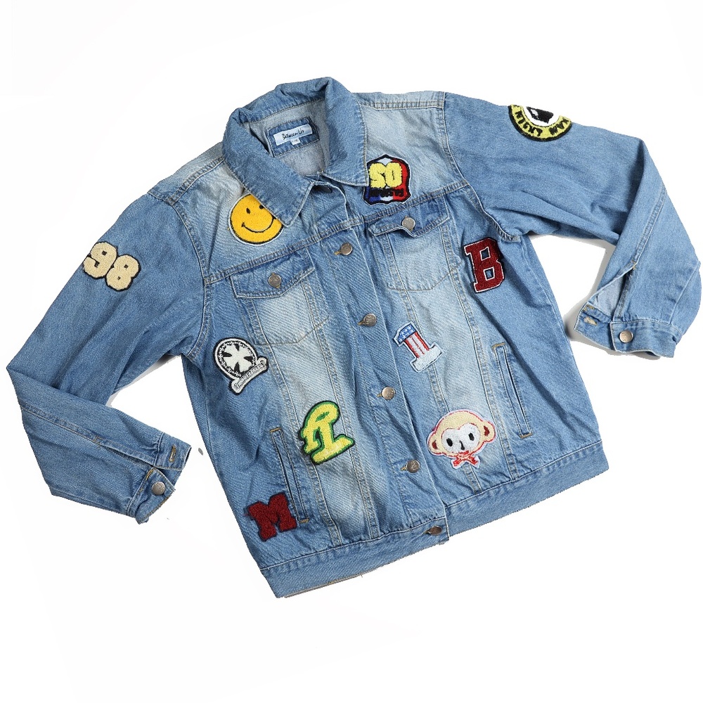 Between Us Denim Jacket Patched. - image 1